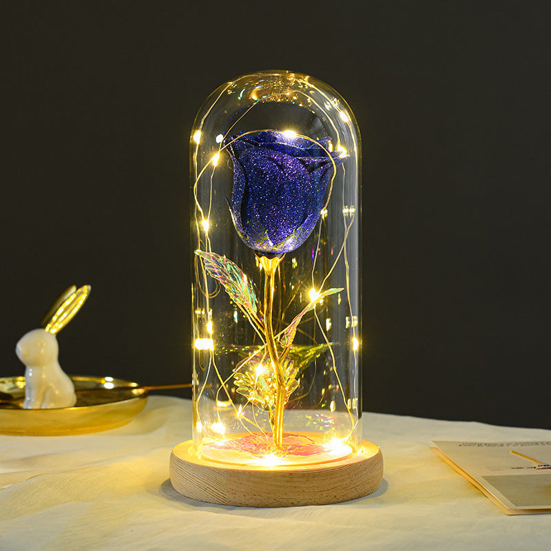 Cushy Crusader Valentines Day Gift  For Girlfriend Eternal Rose Flowers LED Light