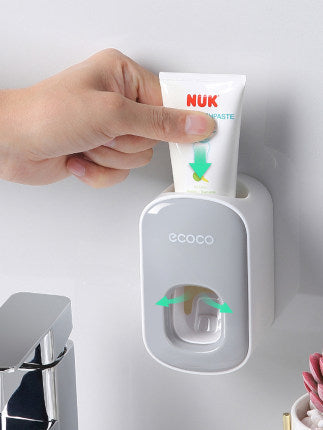 Cushy Crusader Wall Mounted Automatic Toothpaste Holder Bathroom Accessories Set Dispenser