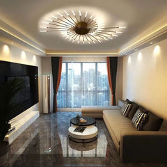 Cushy Crusader Ceiling Room Lights With Special Iron Decoration