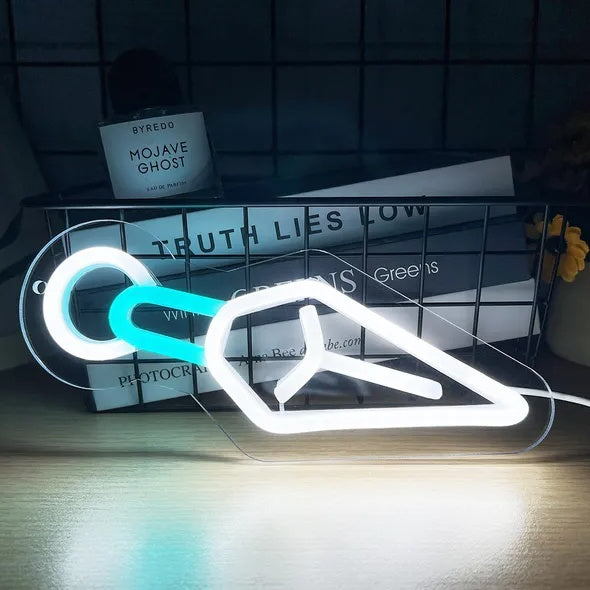 Cushy Crusader 1pc Stylish Neon LED Wall Lamp - USB Powered, Innovative Art Decor Night Light