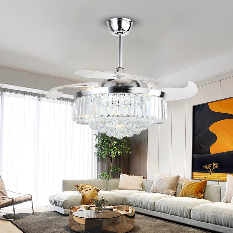 Cushy Crusader Crystal Fan Lights European Ceiling Fan Lights