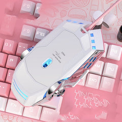 Cushy Crusader Cute Mechanical Gaming Macro Mute Computer Accessories