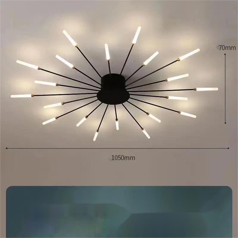 Cushy Crusader Ceiling Room Lights With Special Iron Decoration