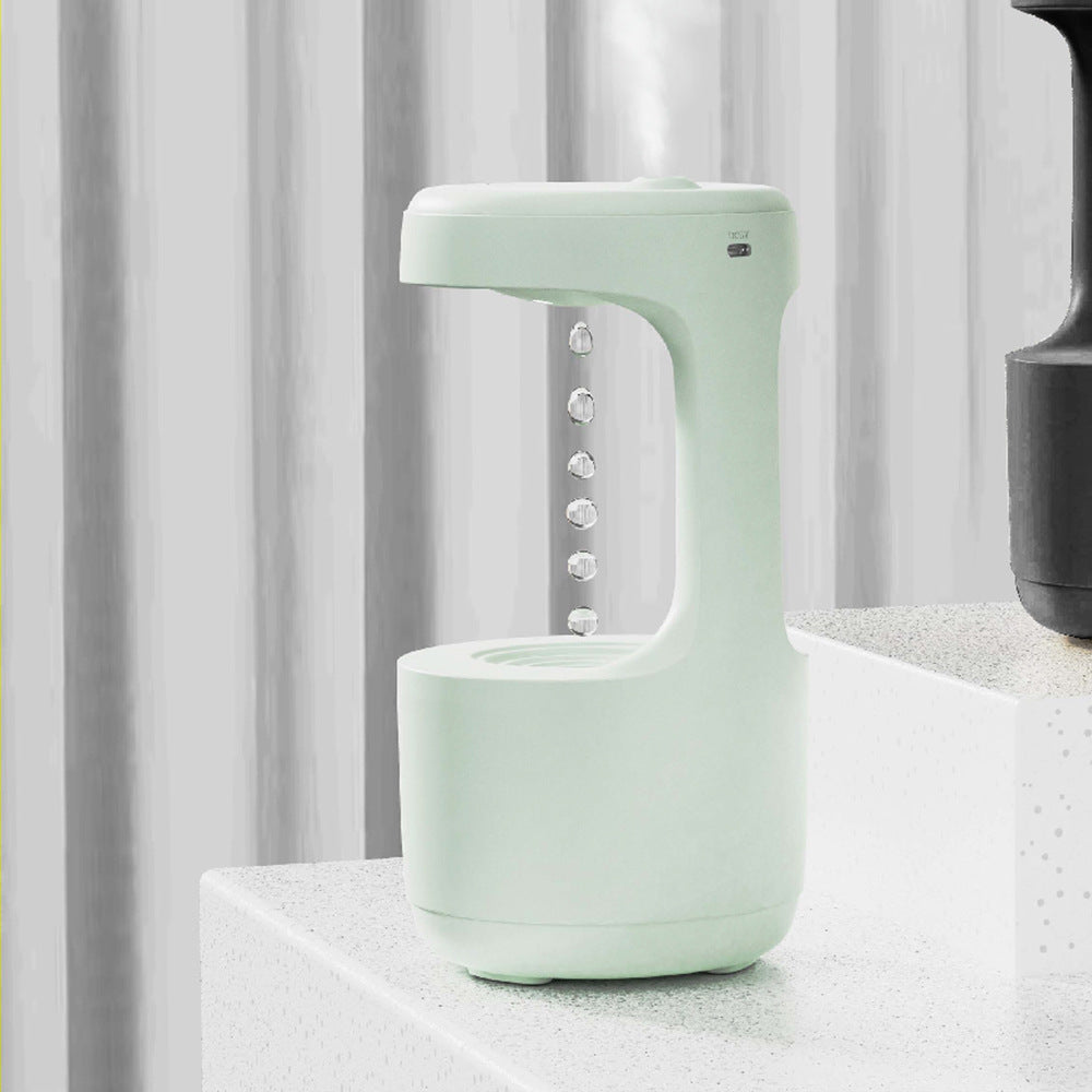 Cushy Crusader Bedroom Anti-Gravity Humidifier With Clock Water