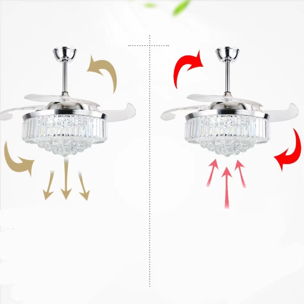 Cushy Crusader Crystal Fan Lights European Ceiling Fan Lights