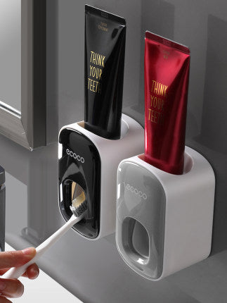 Cushy Crusader Wall Mounted Automatic Toothpaste Holder Bathroom Accessories Set Dispenser