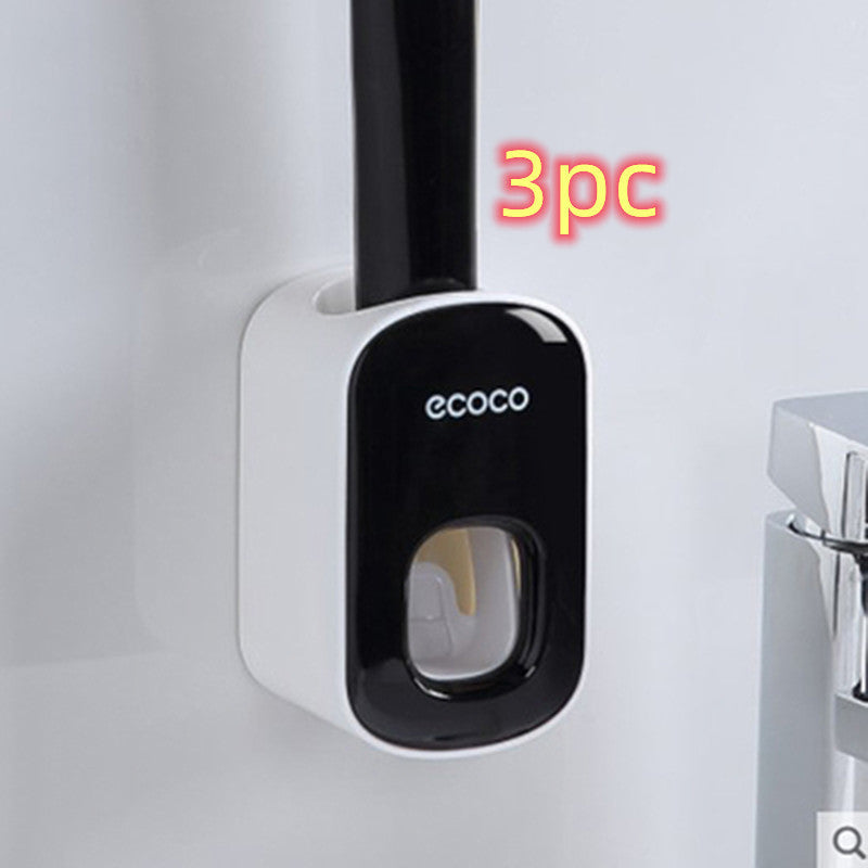 Cushy Crusader Wall Mounted Automatic Toothpaste Holder Bathroom Accessories Set Dispenser