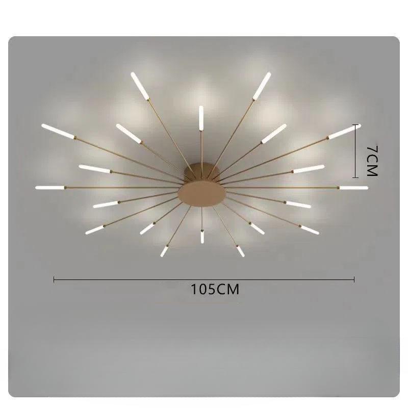 Cushy Crusader Ceiling Room Lights With Special Iron Decoration