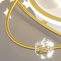 Cushy Crusader Nordic bedroom decor led lights for room Ceiling fan light lamp