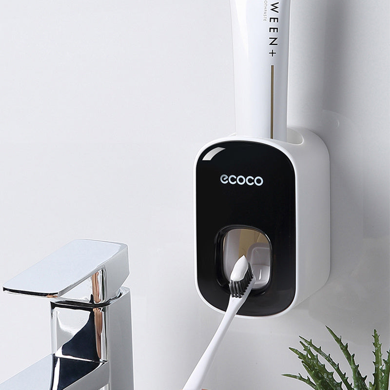 Cushy Crusader Wall Mounted Automatic Toothpaste Holder Bathroom Accessories Set Dispenser