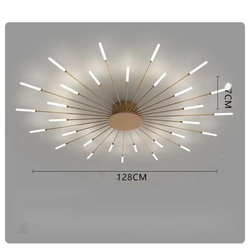Cushy Crusader Ceiling Room Lights With Special Iron Decoration