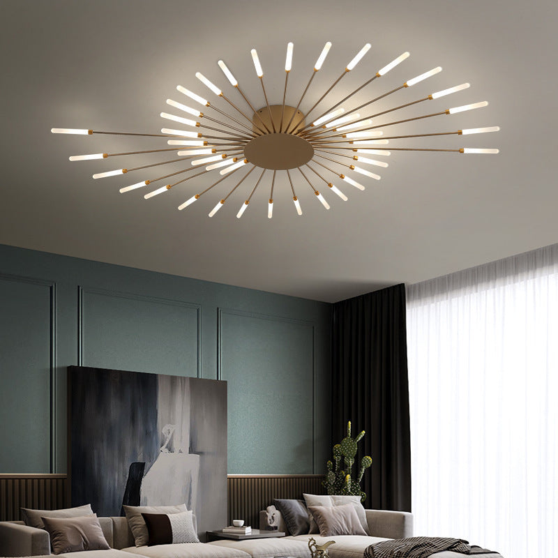 Cushy Crusader Ceiling Room Lights With Special Iron Decoration